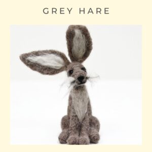 Hare needle felting pattern