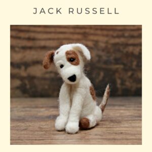 Dog needle felting pattern
