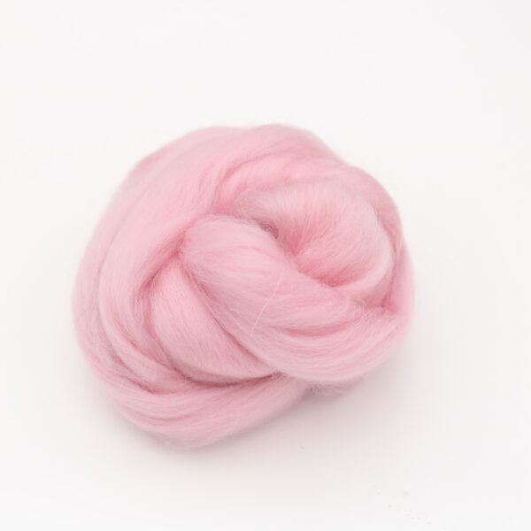 Pink needle felting wool