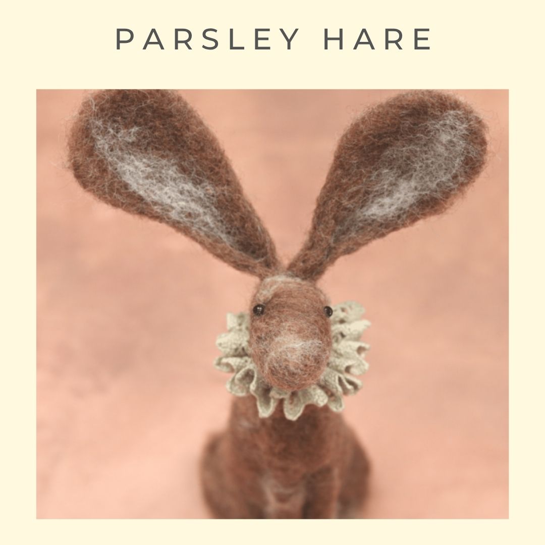 Parsley Hare Needle Felting Pattern