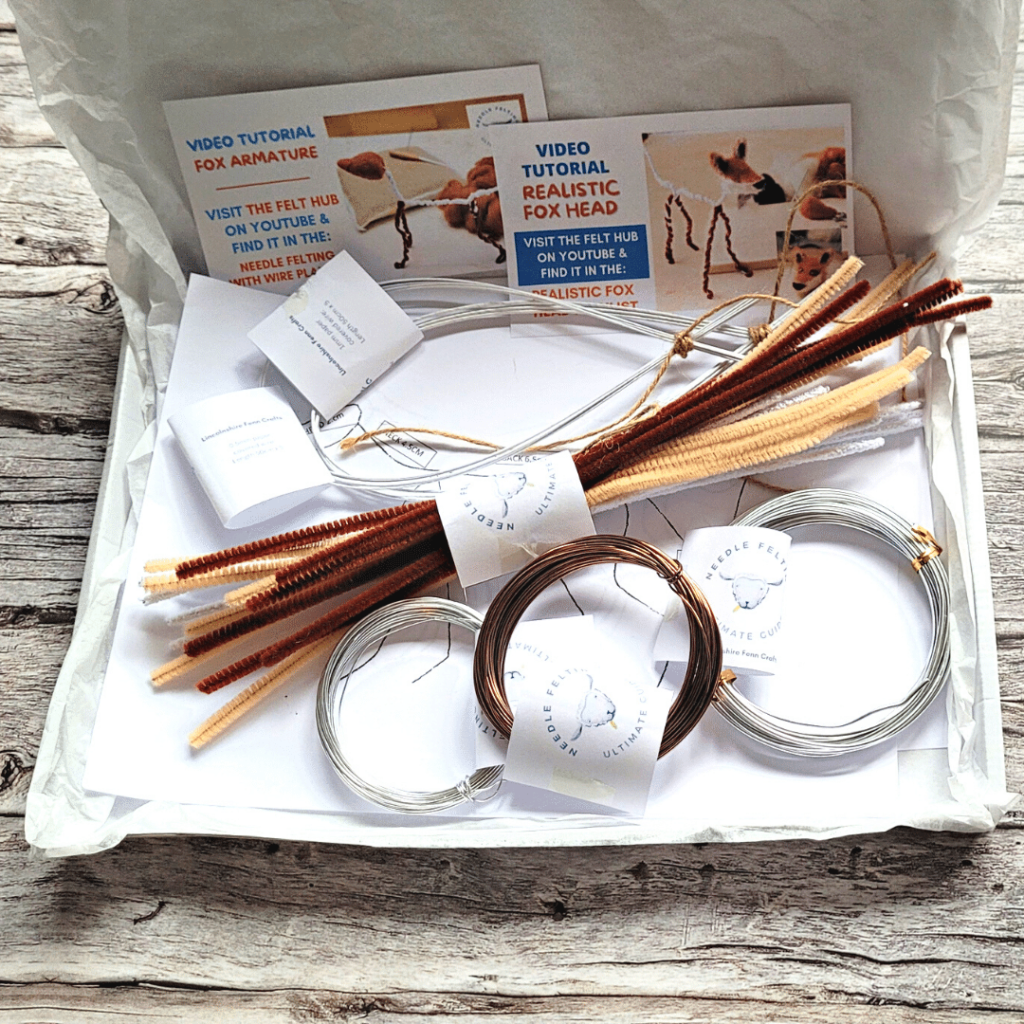 Needle Felting Wire Sculpture Pack Wire size guide, how to use, and