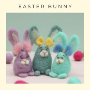 Easter Bunny Needle Felting Pattern