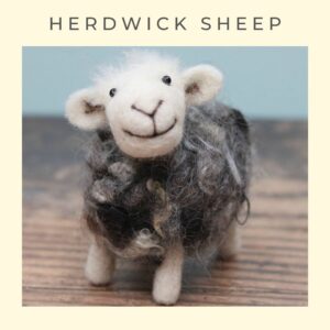 Herdwick Sheep needle felting pattern