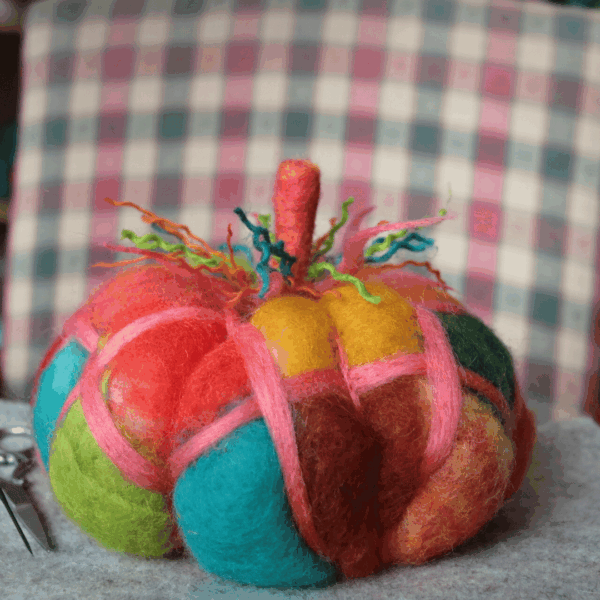 Pumpkin Needle Felting Pattern For Beginners & Video Tutorial - Image 5