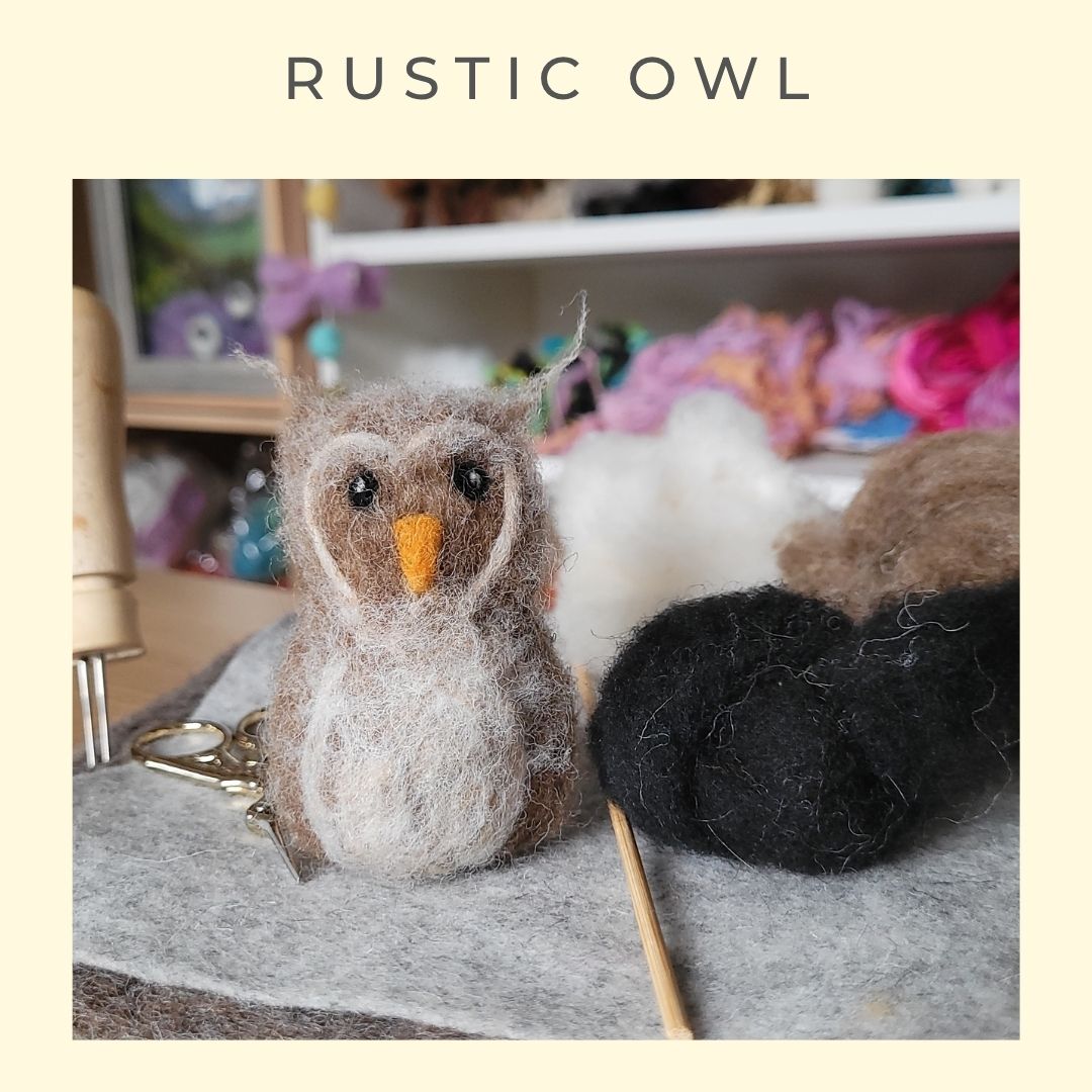 Needle Felted Owl - Online Workshop