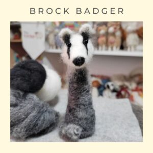Needle Felted Badger - Online Workshop